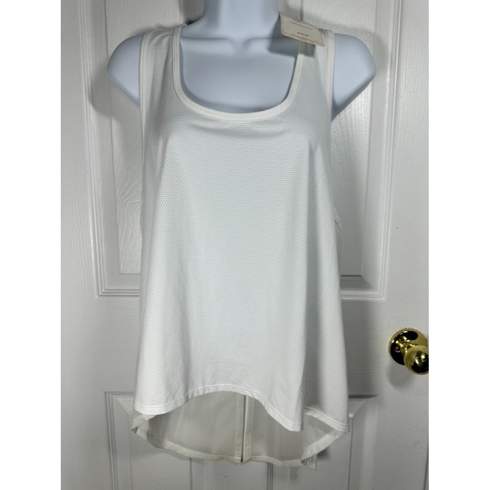 NWT! Fabletics Mina Tie‎ Up Tank Top Sleeveless Athletic White XL/12-14